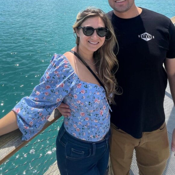 Puff Sleeve Lace-Up Sweetheart Blouse - Picture 3 of 3